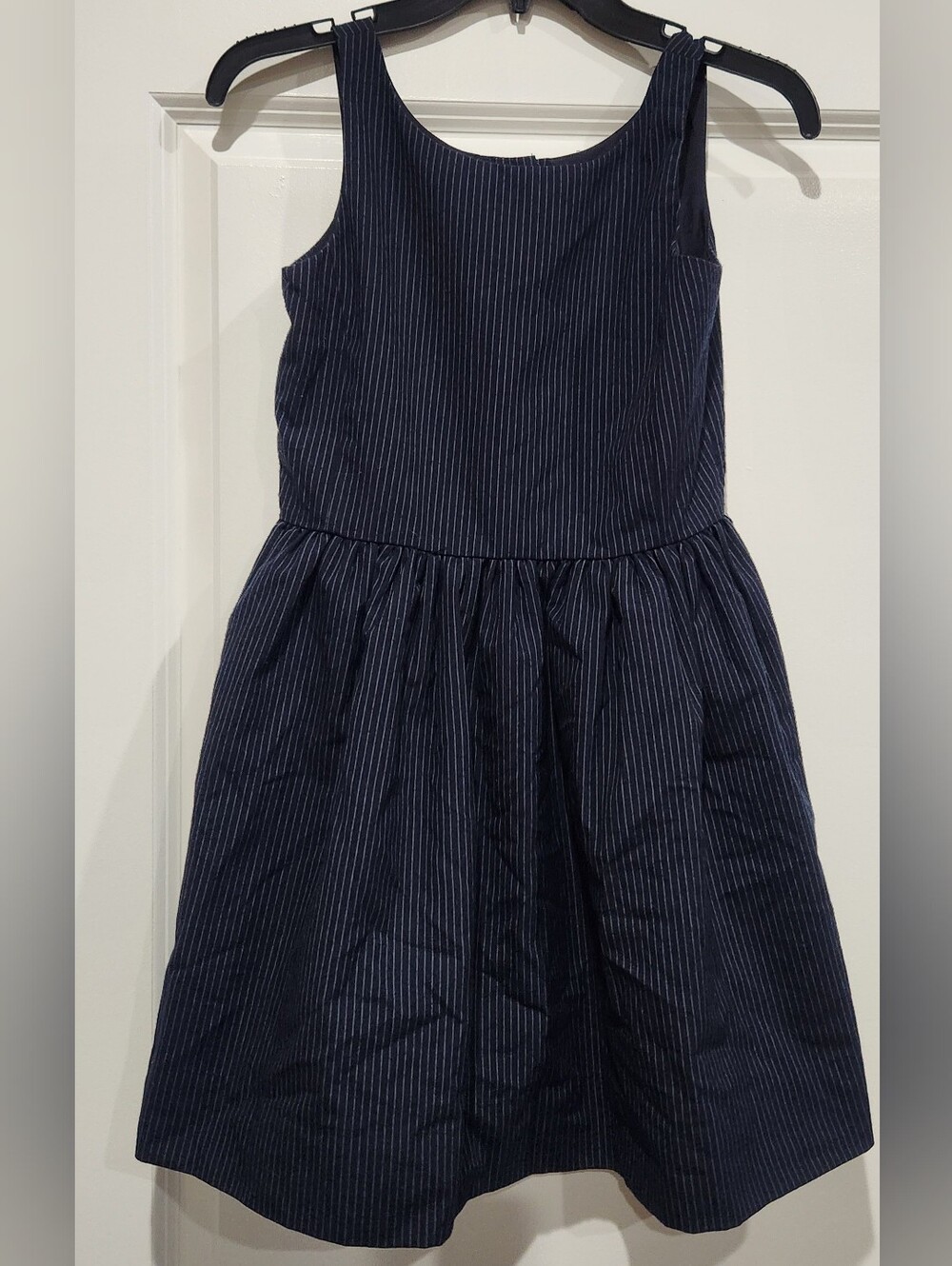 Polo by Ralph Lauren Navy Pinstriped Sleeveless Dress